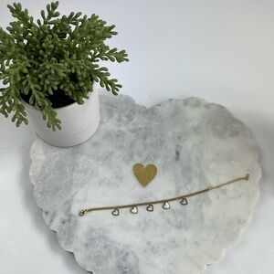 stainless steel heart bracelet